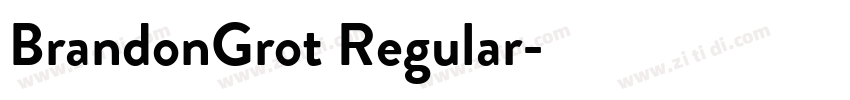 BrandonGrot Regular字体转换